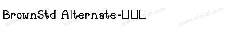 BrownStd Alternate字体转换